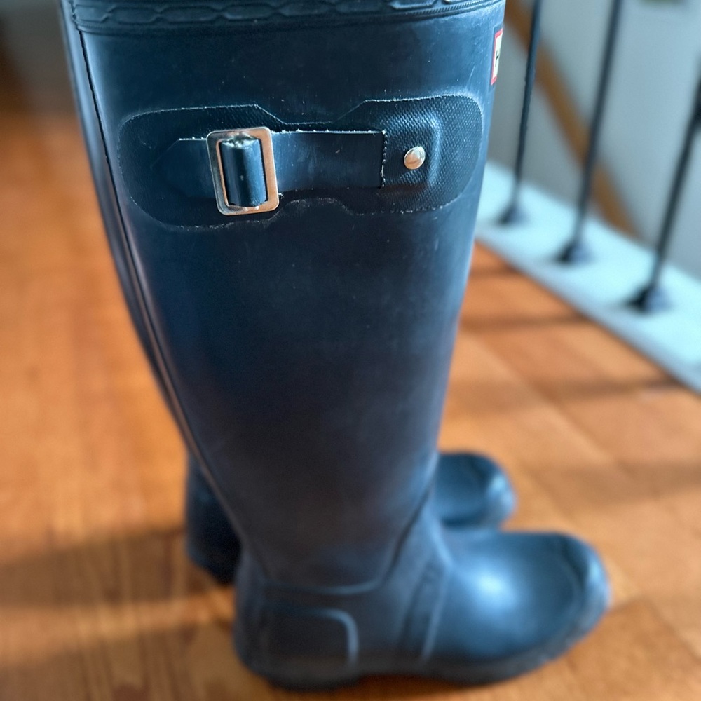 Hunter boots Navy blue tall - Picture 3 of 6